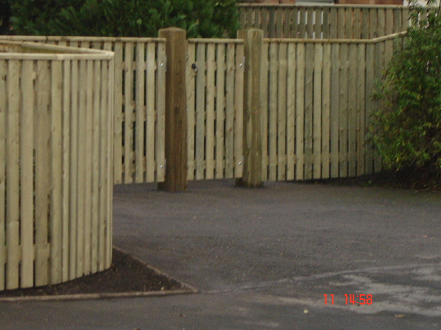 Bespoke Wood Picket fence Barford with hand made gate to match