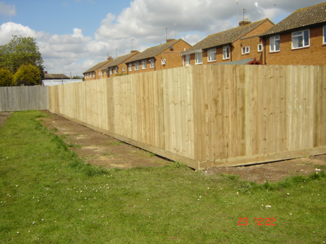 Finished close board garden fence 6ft Wellesbourne