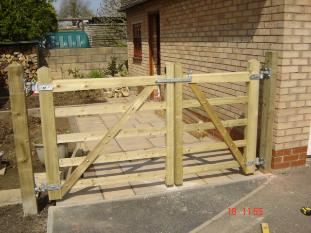 Bespoke Hand made wood gate Warwick
